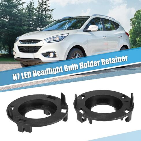 Uxcell 2 قطعة H7 LED المصباح الأمامي حامل محول مناسب لشركة Hyundai Mistra 2017 in Saudi Arabia