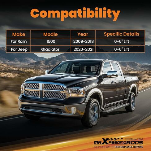 maXpeedingrods Rear Control Arms for RAM 1500 2009-2018, Jeep Gladiator 2020-2021, Upper and Lower Control Arms for 0-6" Lift in Saudi Arabia