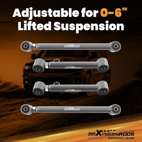 maXpeedingrods Rear Control Arms for RAM 1500 2009-2018, Jeep Gladiator 2020-2021, Upper and Lower Control Arms for 0-6" Lift in Saudi Arabia