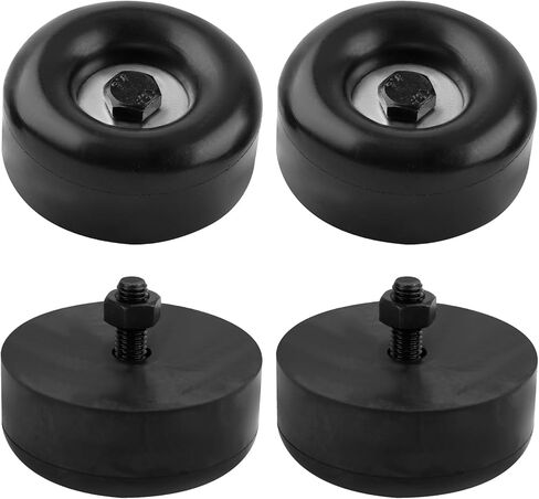Trailer Ramp Door Rubber Bumpers Round Rubber Bumper Replacement for Cargo Trailer Ramp Doors, Truck Doors, RV Doors 2.5" Rubber Bump Stop (Pack of 4) in Saudi Arabia