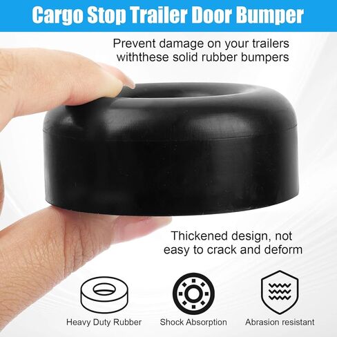 Trailer Ramp Door Rubber Bumpers Round Rubber Bumper Replacement for Cargo Trailer Ramp Doors, Truck Doors, RV Doors 2.5" Rubber Bump Stop (Pack of 4) in Saudi Arabia
