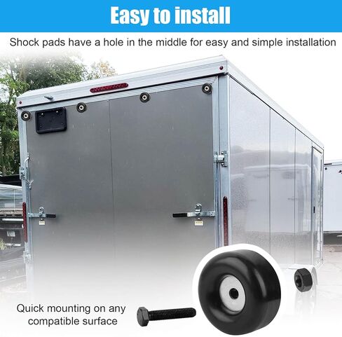 Trailer Ramp Door Rubber Bumpers Round Rubber Bumper Replacement for Cargo Trailer Ramp Doors, Truck Doors, RV Doors 2.5" Rubber Bump Stop (Pack of 4) in Saudi Arabia