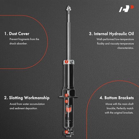 A-Premium Rear Pair (2) Shock Absorber Strut Assembly Compatible with Dodge Avenger 2011-2013 & Chrysler Sebring 2009-2010, 200 2011, Driver and Passenger Side in Saudi Arabia