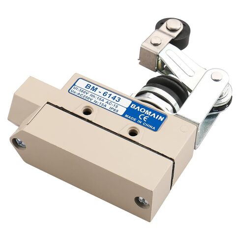 مفتاح حد مختوم من Baomain TZ-6 TZ-6001 AC 250V 15A مكبس فقط لباب الدفع والسحب/الباب القابل للطي - مناسب لستائر Maxwell وPioneer وAerial وAwoco وMars Air وWelbon IP65 CE in Saudi Arabia