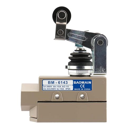 مفتاح حد مختوم من Baomain TZ-6 TZ-6001 AC 250V 15A مكبس فقط لباب الدفع والسحب/الباب القابل للطي - مناسب لستائر Maxwell وPioneer وAerial وAwoco وMars Air وWelbon IP65 CE in Saudi Arabia