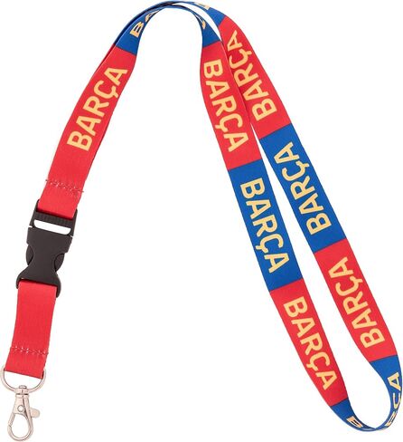 Desert Cactus FC Barcelona Lanyard Barça Barca Football Soccer Car Keys ID شارة حامل سلسلة مفاتيح قابلة للفصل مشبك تثبيت (الحبل A) in Saudi Arabia