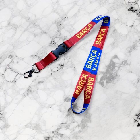 Desert Cactus FC Barcelona Lanyard Barça Barca Football Soccer Car Keys ID شارة حامل سلسلة مفاتيح قابلة للفصل مشبك تثبيت (الحبل A) in Saudi Arabia