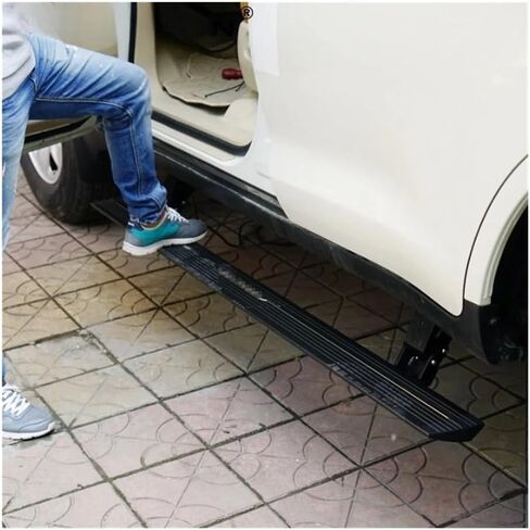 متوافق مع Toyota Land Cruiser 200 2010-2023، خطوات جانبية كهربائية قابلة للسحب للشاحنات أو سيارات الدفع الرباعي، لوحات تشغيل قابلة للنشر تلقائيًا مع تصميم أنيق، إمكانية وصول معززة للمركبة in Saudi Arabia