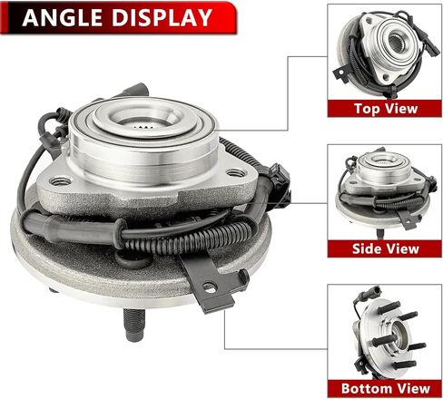 515078 2 قطعة محمل محور العجلة الأمامية لسيارة Ford Explorer Sport Trac 2007-2010، لـ Explorer 2006-2010، لـ Mercury Mountaineer 2006-2010، 5 العروات ث/ABS in Saudi Arabia