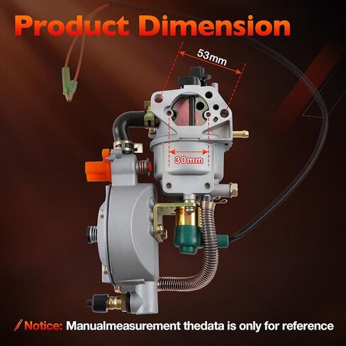 XP13000EH المكربن ​​يناسب DuroMax XP12000EH XP13000EH مولد الوقود المزدوج بولسار G12KBN 8550 واط 9500 واط 10800 واط 12000 واط 457CC طقم الكربوهيدرات المحرك مع فلتر الوقود قابس الإشعال وحشيات in Kuwait