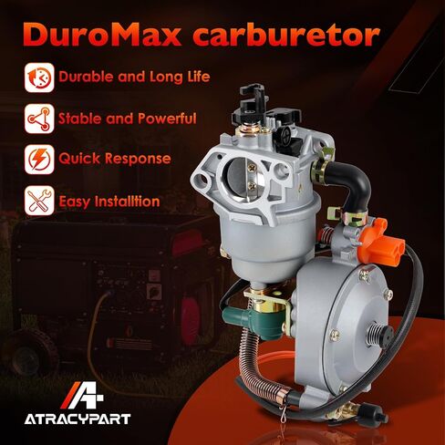 XP13000EH المكربن ​​يناسب DuroMax XP12000EH XP13000EH مولد الوقود المزدوج بولسار G12KBN 8550 واط 9500 واط 10800 واط 12000 واط 457CC طقم الكربوهيدرات المحرك مع فلتر الوقود قابس الإشعال وحشيات in Kuwait