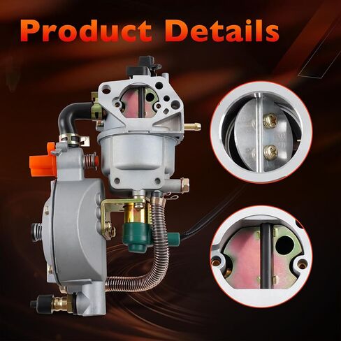 XP13000EH المكربن ​​يناسب DuroMax XP12000EH XP13000EH مولد الوقود المزدوج بولسار G12KBN 8550 واط 9500 واط 10800 واط 12000 واط 457CC طقم الكربوهيدرات المحرك مع فلتر الوقود قابس الإشعال وحشيات in Kuwait