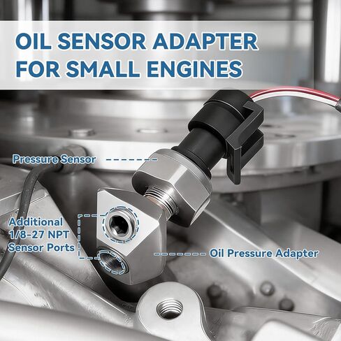 Oil Pressure Sensor Thread Adapter, 1/8-27 NPT Port Plugs, for GM/Chevy 305/350 Oil Pressure & Temperature Sensors in Kuwait