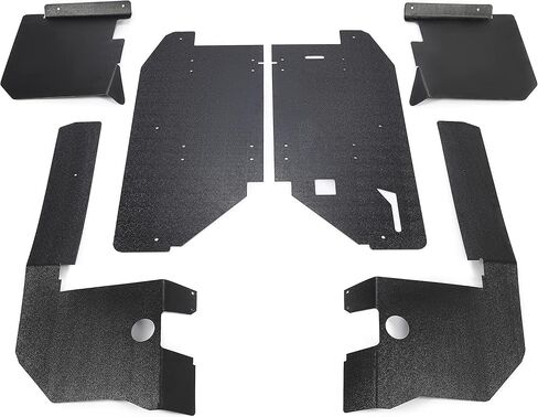 KUAFU Fender Flares Compatible with 2015-2022 Polaris Midsize Ranger 570 Ranger ETX Mud Guard Dust Guard Mud Flaps Front & Rear Plastic Black in Saudi Arabia