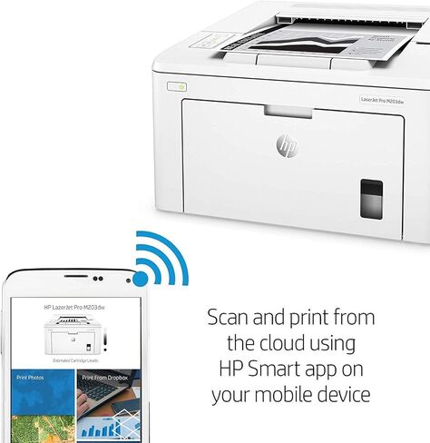 طابعة HP LaserJet Pro M203dw، بيضاء (متجددة) in Saudi Arabia