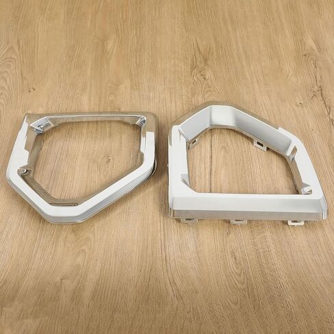 KUAFU Front Fog Light Bezel Compatible with 2019-2023 GMC Sierra 1500 Denali Replacement for 84176753 84176752 Fog Lamp Cover Trim Pair Chrome Silvery in Kuwait