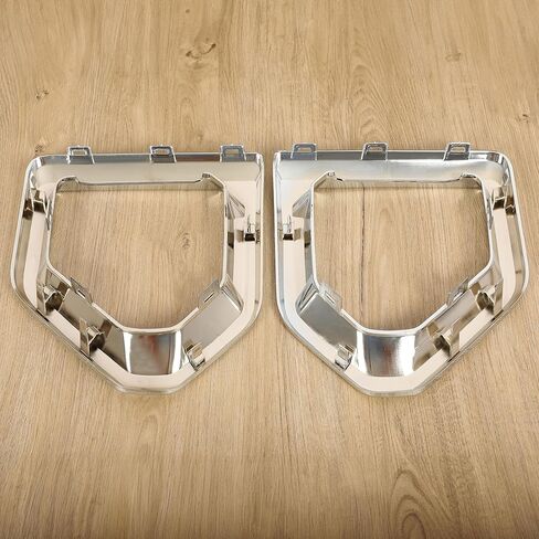 KUAFU Front Fog Light Bezel Compatible with 2019-2023 GMC Sierra 1500 Denali Replacement for 84176753 84176752 Fog Lamp Cover Trim Pair Chrome Silvery in Kuwait
