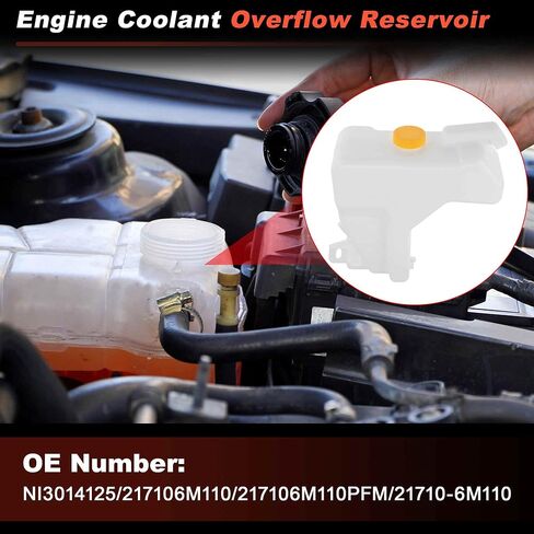 Coolant Expansion Reservoir Tank with Cap for Nissan Sentra 2003-2006 NI3014125 Engine Radiator Coolant Overflow Reservoir Recovery Tank 217106M110/217106M110PFM/21710-6M110 in Saudi Arabia