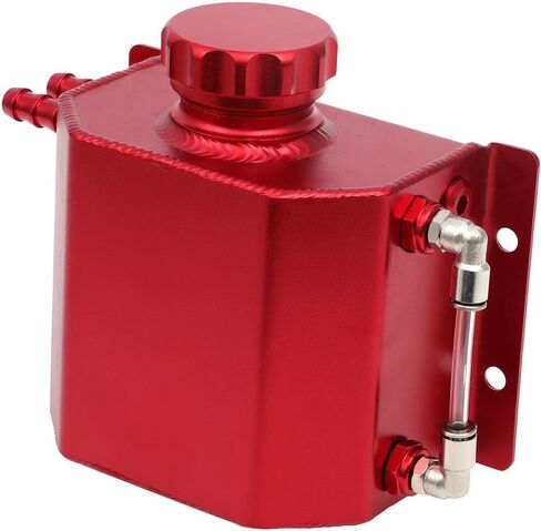SCITOO Radiator Tank Coolant Reservoir Tank With Cap 1L Universal Automotive Coolant Overflow Expansion Bottle Red in Saudi Arabia