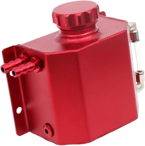 SCITOO Radiator Tank Coolant Reservoir Tank With Cap 1L Universal Automotive Coolant Overflow Expansion Bottle Red in Saudi Arabia