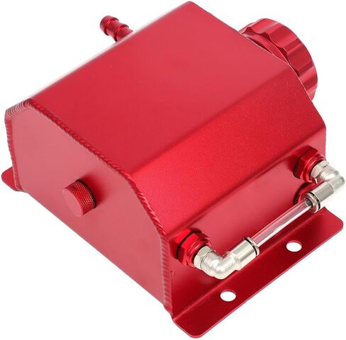 SCITOO Radiator Tank Coolant Reservoir Tank With Cap 1L Universal Automotive Coolant Overflow Expansion Bottle Red in Saudi Arabia