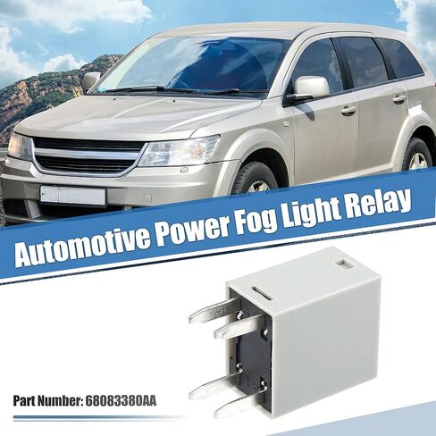 X AUTOHAUX 4 دبوس مرحل طاقة السيارات 68083380AA 12VDC 35A لدودج دورانجو جراند كارافان رحلة لرام 1500 2500 3500 لسيارة جيب جراند شيروكي رانجل لكرايسلر مايكرو الضباب ضوء التتابع in Saudi Arabia