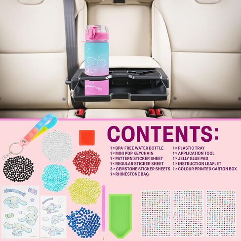 Get Trend Sanrio Hello Kitty Decorate Your Own Water Bottle Kit Girls, Teens, 18.6 fl oz, Stickers Kawaii Gifts for Girls (Multi Hello Kitty) in Saudi Arabia