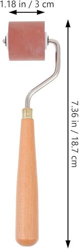 NUOBESTY Rubber Brayer Roller for Printmaking 7.36 Inch Ink Roller Tool for Crafts and Fine Art Supplies Easy to Clean and Lightweight for Artists and Students in Saudi Arabia