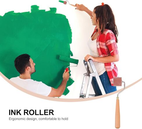 NUOBESTY Rubber Brayer Roller for Printmaking 7.36 Inch Ink Roller Tool for Crafts and Fine Art Supplies Easy to Clean and Lightweight for Artists and Students in Saudi Arabia