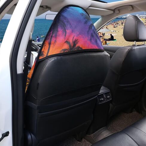 Car Seat Covers - Front Seats Sweat - Absorbent & Waterproof Towel Material, Ideal for Gym, Running, Swimming, Beach & Hiking - Fits Cars, SUVs, Trucks (Classic Black, 1 Piece) in Saudi Arabia