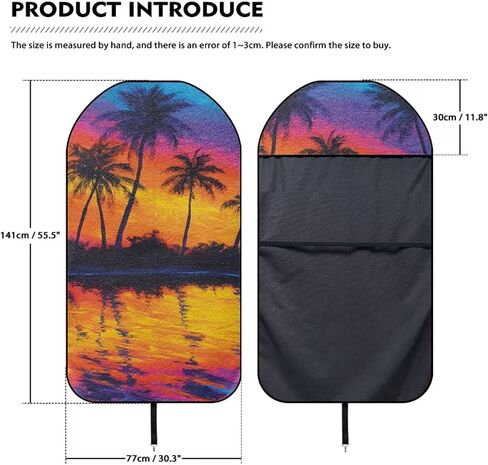 Car Seat Covers - Front Seats Sweat - Absorbent & Waterproof Towel Material, Ideal for Gym, Running, Swimming, Beach & Hiking - Fits Cars, SUVs, Trucks (Classic Black, 1 Piece) in Saudi Arabia