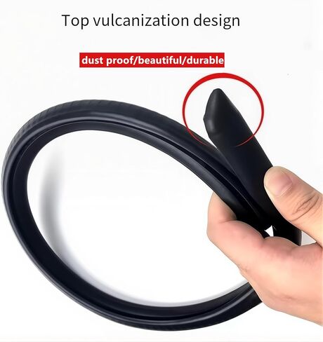 شريط ختم صامت للسيارة B-Pillar 2 قطعة * 0.8 متر مقاوم للرياح، مقاوم للغبار، إطار فولاذي مخفض للضوضاء مع إبزيم شريط مطاطي EPDM (أسود) in Saudi Arabia