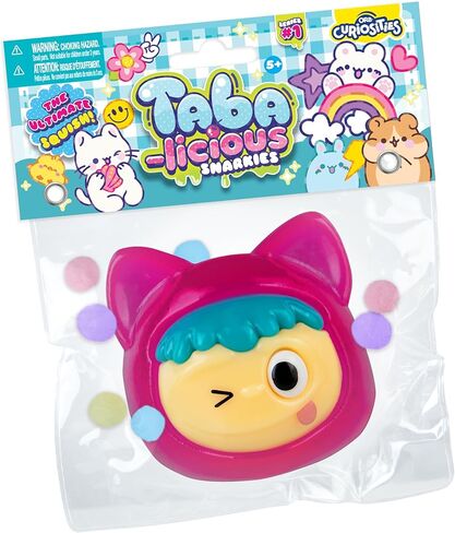 لعبة قطة إسفنجية من ORB Tabalicious Snarkies TABA - لعبة قطط لطيفة ولزجة ذات شعر أزرق صغير TABA - لعبة إسفنجية ممتعة لتخفيف التوتر - ألعاب تململ حسية للأطفال والكبار in Saudi Arabia