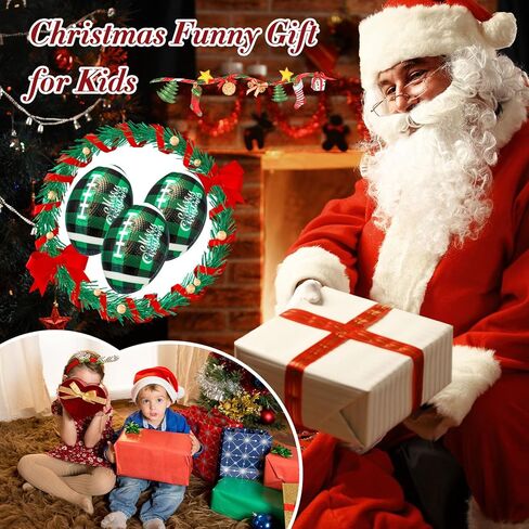 jerify 24 قطعة كرة ضغط عيد الميلاد السائبة كرة قدم إسفنجية صغيرة لعيد الميلاد مقاس 3.35 بوصة كرة جاموس صغيرة منقوشة لتخفيف الضغط لعيد الميلاد كرنفال هدايا هدايا حشو (أحمر أخضر أسود) in Saudi Arabia