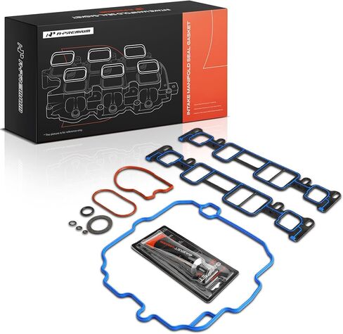 A-Premium Lower & Upper Engine Intake Manifold Gasket Set Compatible with Chevy, GMC, Isuzu, Oldsmobile Car - 1996-2006 - Express 1500, K1500, Jimmy, Savana 1500, Sonoma, Bravada & More, OHV V6 4.3L in Saudi Arabia