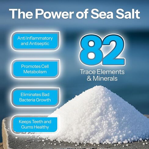 عبوتان من غسول الفم H2Ocean Healing Rinse - غسول الفم بملح البحر وإكسيليتول ذو المذاق الرائع للنفس المنعش والفم الجاف - خالي من الكحول والفلورايد - نعناع المحيط القطبي الشمالي، 16oz in Saudi Arabia