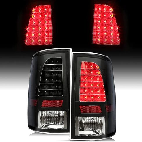 مصباح LED للأضواء الخلفية من HECASA متوافق مع 2009-2018 Dodge RAM 1500 2500 3500 لاستبدال زوج الفرامل الخلفية للعدسة المدخنة CH2819124 in Saudi Arabia