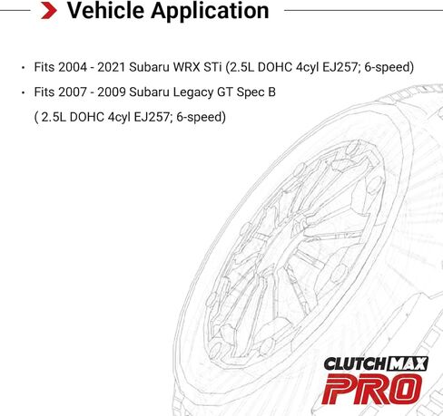 طقم القابض الرياضي CMP المرحلة 2 مع دولاب الموازنة كرومولي يناسب 2004-2021 WRX STi 2007-2009 Legacy GT Spec B 2.5L DOHC 4cyl EJ257 6 سرعات in Saudi Arabia