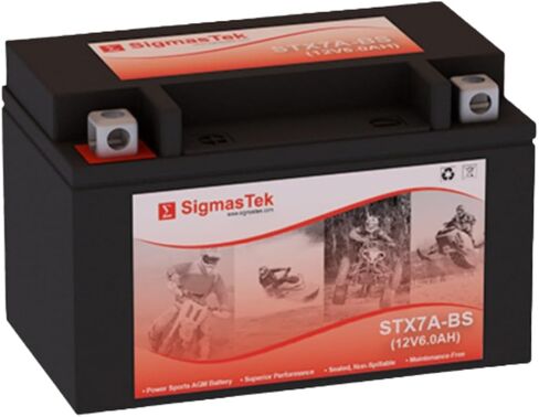 مركبة SigmasTek STX7A-BS أصلية خالية من صيانة حمض الرصاص مختومة، رباعية، دراجة نارية، سكوتر، بطارية الدراجة in Saudi Arabia