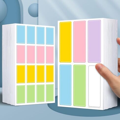 ملصقات مقاومة للماء كبيرة جدًا لجميع الأغراض، 40 قطعة (10 ورقات) ملصقات ملونة ذاتية اللصق، لتصنيف صناديق التخزين، وتنظيم ملفات المكتب وصيانة المعدات in Saudi Arabia