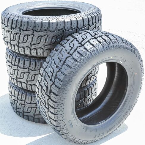 إطار شعاعي للشاحنة الخفيفة للطرق الوعرة RD-9 R/T - 33X12.50R22LT 33X12.50X22 33X12.50-22 109Q نطاق التحميل E LRE 10 طبقات BSW جدار جانبي أسود in Kuwait