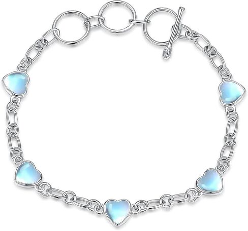 YFN Moonstone ستار سوار الفضة الاسترليني Moonstone الطبقات سوار Moonstone ستار مجوهرات للنساء الفتيات الهدايا in Saudi Arabia