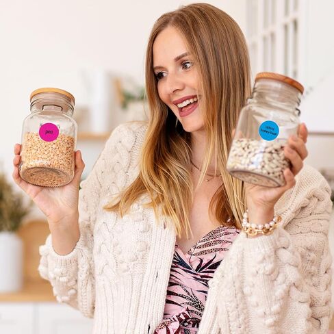 1600 PCS Printholic Colored Dot Stickers, 10 Color Circle Price Stickers, 3/4 Inch Round Color Coding Labels for Office, Home, Teaching Events, Garage Sales - 20 Sheets in Kuwait