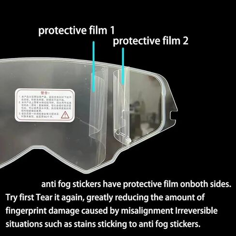 Motorcycle Helmet Lens clear Anti-fog patch For Schuberth C3 Pro E1 S2 visor Anti-fog Film(For S M L size) in Saudi Arabia
