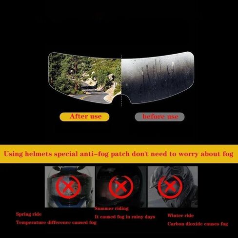 Motorcycle Helmet Lens clear Anti-fog patch For Schuberth C3 Pro E1 S2 visor Anti-fog Film(For S M L size) in Saudi Arabia