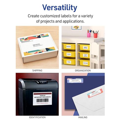 Avery Matte White Rectangle Labels, 8-1/2" x 11" Labels, 40 Total, Laser/Inkjet Printable, Great for Mailing, Product Merchandising, Organization, Storage Bins, Custom Sticker Paper, and More in Saudi Arabia