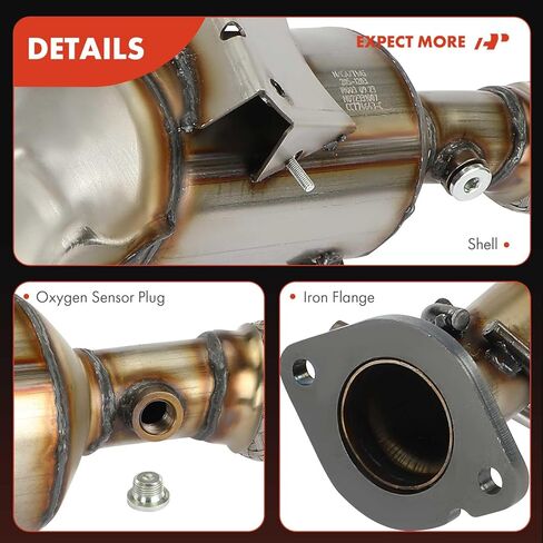 A-Premium Front Left Exhaust Manifold Catalytic Converter Kit Direct-Fit Compatible with Mazda 3 2004-2009 2.0L, 3 Sport 2009 2.0L, EPA Compliant, Replace# LF622050XB in Saudi Arabia