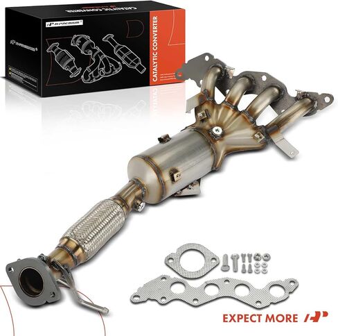 A-Premium Front Left Exhaust Manifold Catalytic Converter Kit Direct-Fit Compatible with Mazda 3 2004-2009 2.0L, 3 Sport 2009 2.0L, EPA Compliant, Replace# LF622050XB in Saudi Arabia