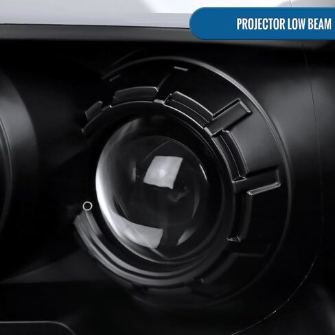 Ronnin - يناسب 2009-2018 Ram 1500 2500 3500 2019-2024 Ram 1500 المصابيح الأمامية لجهاز عرض الهالوجين الكلاسيكي، زوج تجميع مصابيح إشارة الانعطاف المتسلسل | أسود in Saudi Arabia
