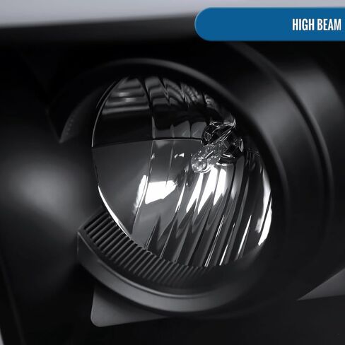 Ronnin - يناسب 2009-2018 Ram 1500 2500 3500 2019-2024 Ram 1500 المصابيح الأمامية لجهاز عرض الهالوجين الكلاسيكي، زوج تجميع مصابيح إشارة الانعطاف المتسلسل | أسود in Saudi Arabia